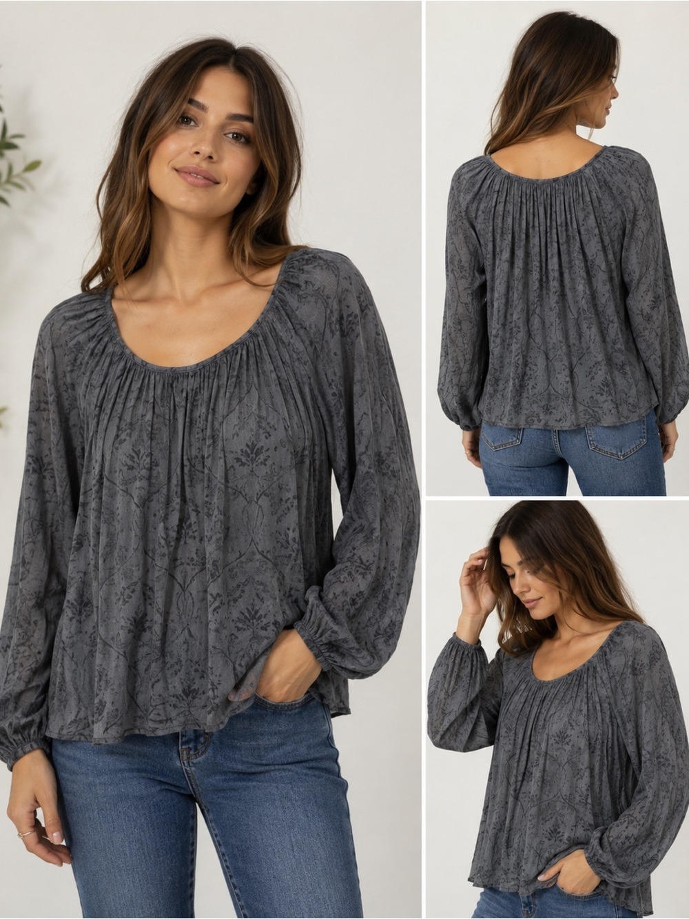 Piazza Roma silk blend blouse XS